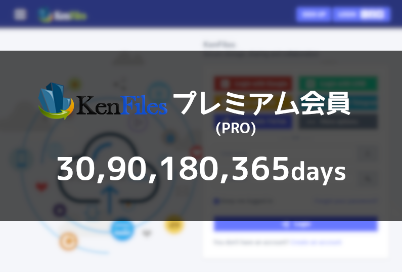 Kenfiles プレミアム(PRO)クーポン - プレアカ.JP